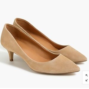 J. Crew Factory Esme Suede Kitten Heel